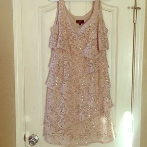 Champaign sequin sleeveless dress
